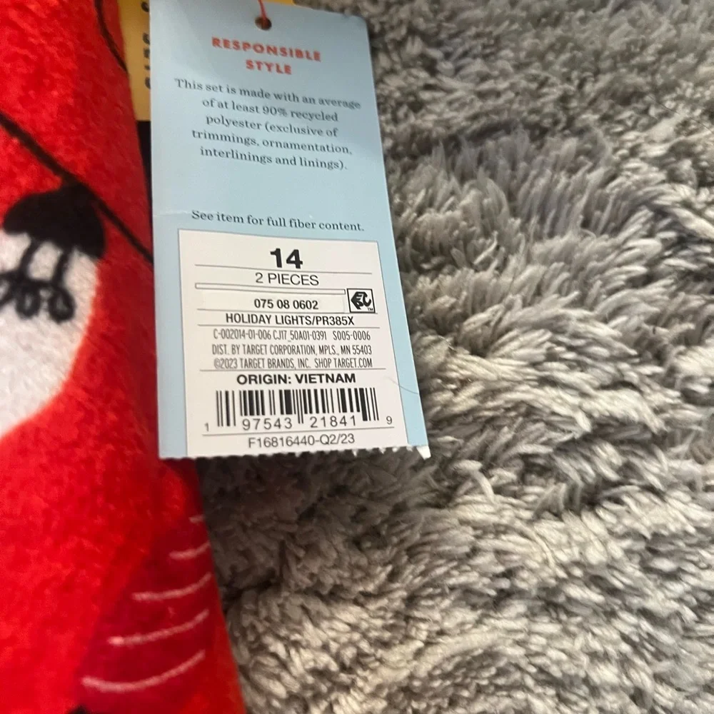 Super soft pajama lounge set holiday
